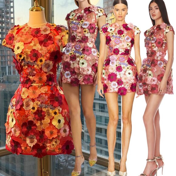 Bronx and Banco Dresses & Skirts - 🆕 BRONX & BANCO 🧿 NWOT Jasmine Capsleeve Red Multi Mini Dress - Sz XS / US 2